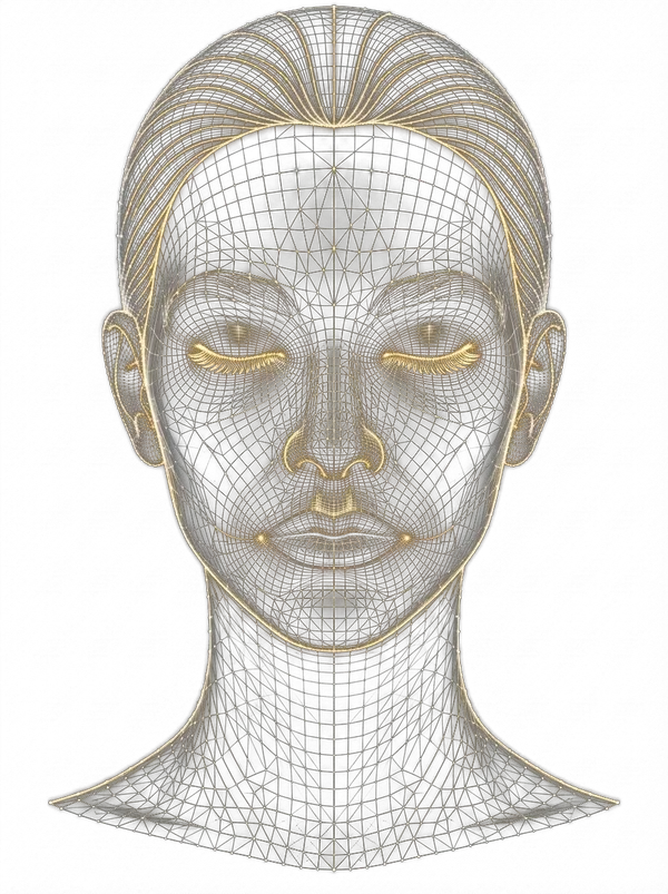 Mapeamento Facial 3D Wireframe